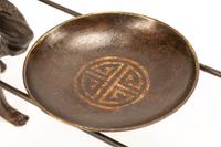 A Japanese Bronze Figural Stand