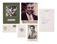 [AUTOGRAPHS]. A group of 11 autographs from African American politicians and notables, comprising: