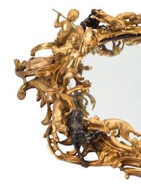 A Louis XV Style Gilt and Patinated Bronze Surtout de Table