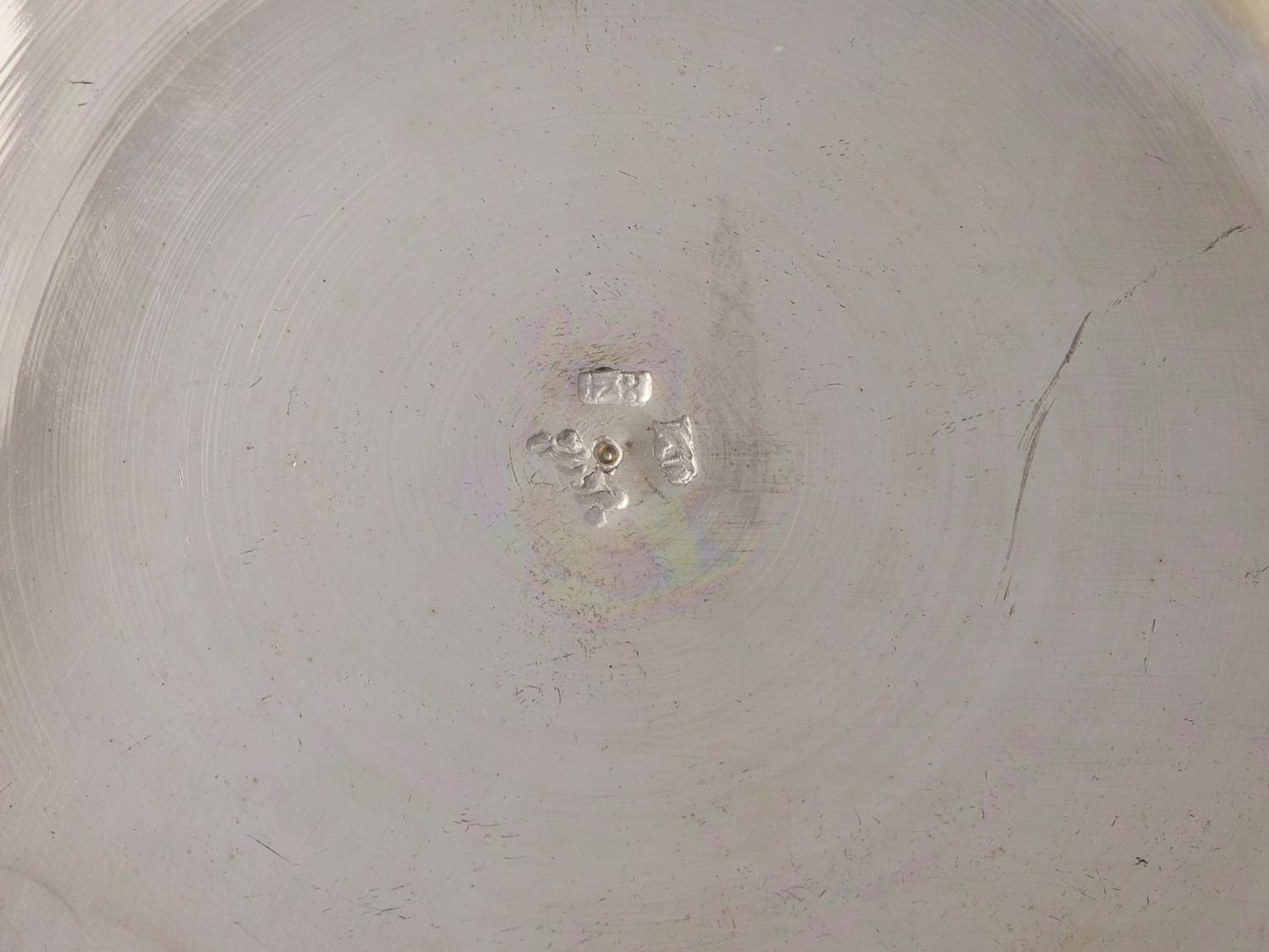 A Group of Eight Persian Silver Table Articles