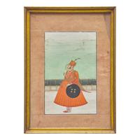 A Portrait of a Raja, Indian, Rajasthan, Jodpur Style,19th Century 十九世紀下半葉 拉賈斯坦齋普爾派君主像