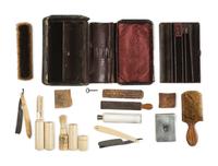 Civil War-period officer's grooming kit identified to W.M. Canby. 1860.