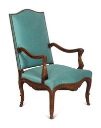 A French Provincial Carved Beechwood Fauteuil — 19th Century