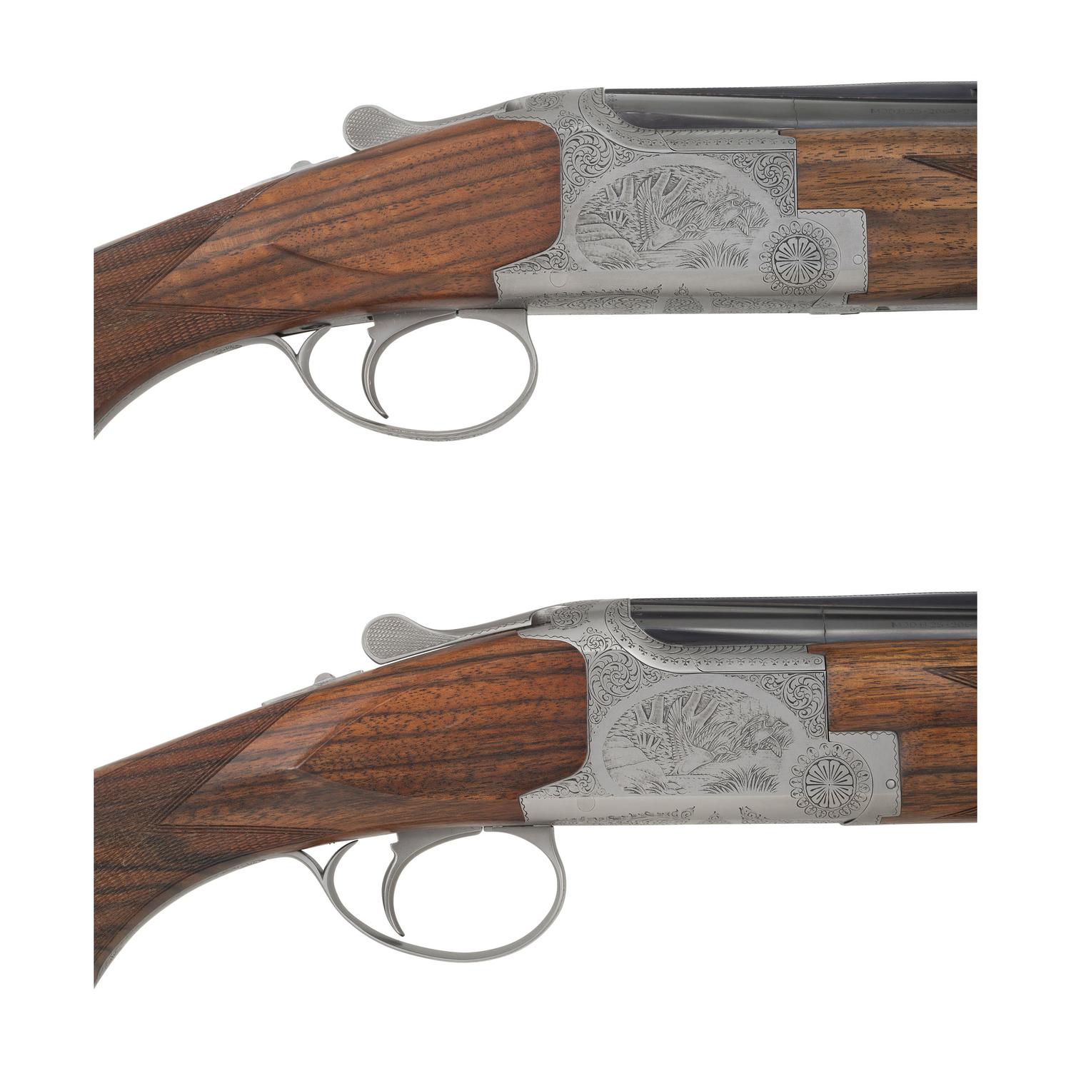*Consecutively Numbered Pair of Browning Custom Shop B25 20 Gauge Shotguns in Travel Case