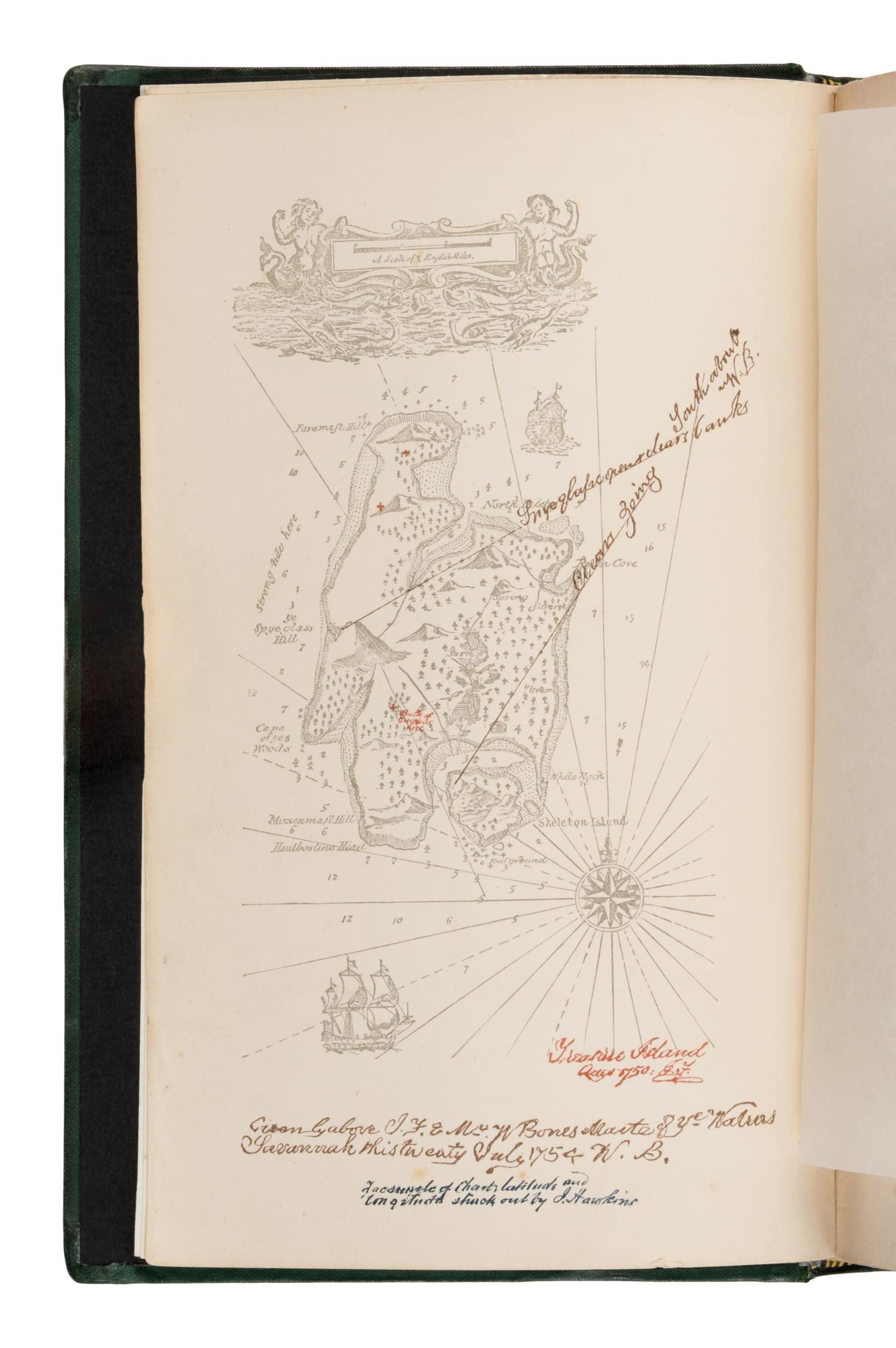 Stevenson, Robert Louis (1850-1894). Treasure Island . London, Paris & New York: Cassell & Company, 1883.
