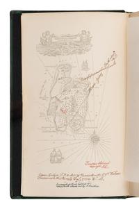 Stevenson, Robert Louis (1850-1894). Treasure Island . London, Paris & New York: Cassell & Company, 1883.
