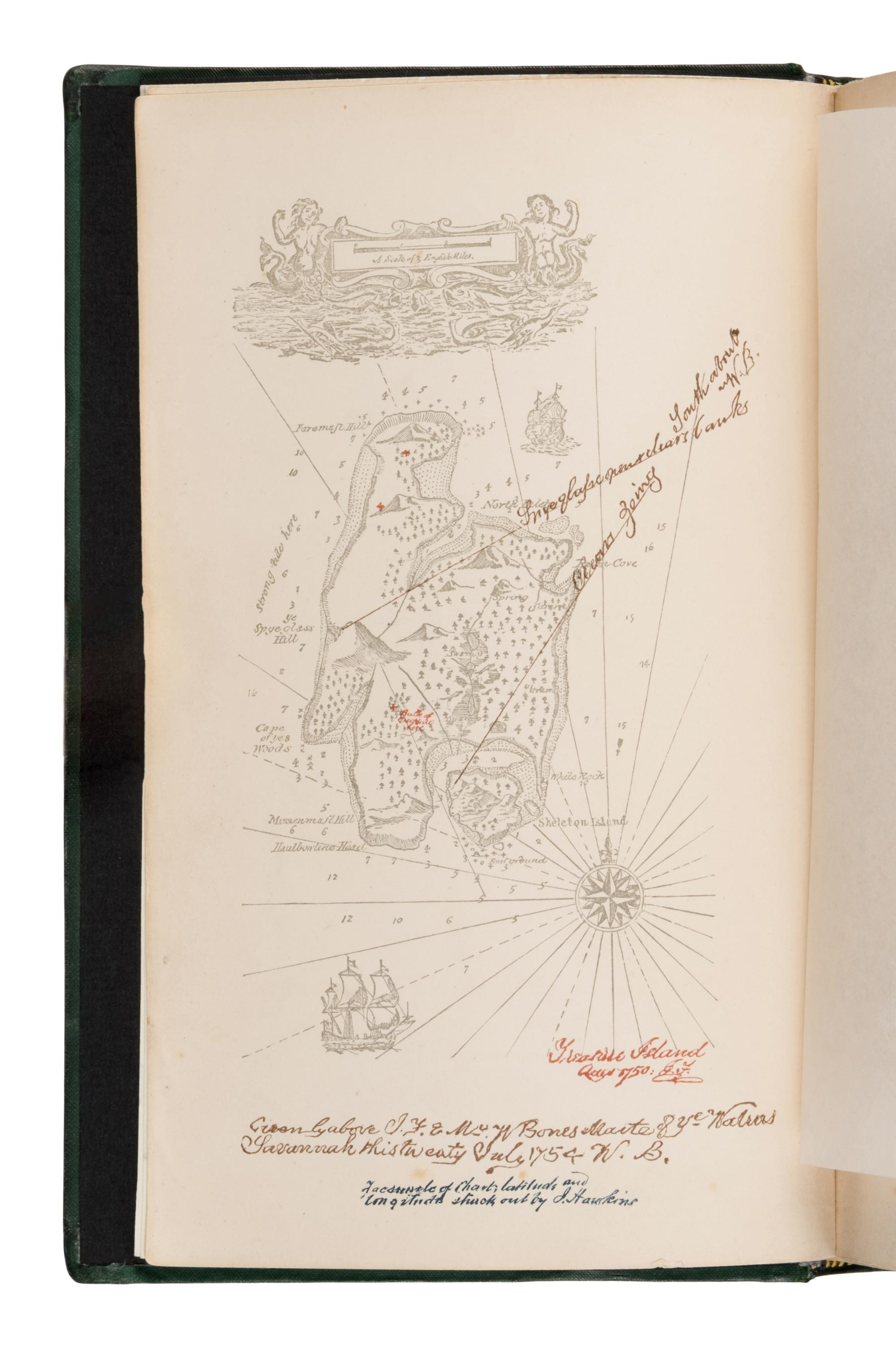 Stevenson, Robert Louis (1850-1894). Treasure Island . London, Paris & New York: Cassell & Company, 1883.