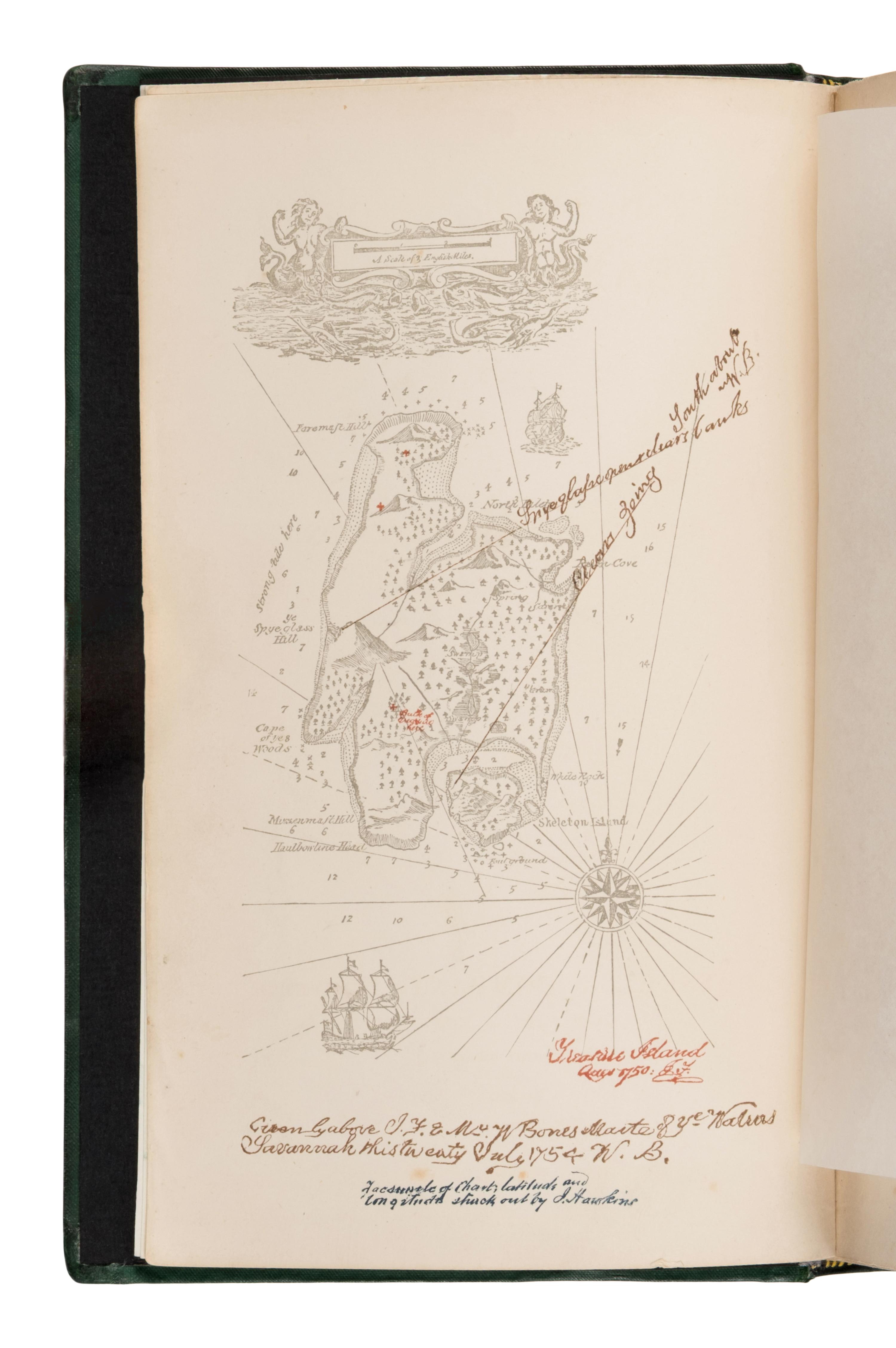 Stevenson, Robert Louis (1850-1894). Treasure Island . London, Paris & New York: Cassell & Company, 1883.