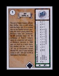 A Group of 22 Hall of Fame and Star Rookie Baseball Cards Including Cal Ripken Jr., Rickey Henderson and Ken Griffey Jr.,