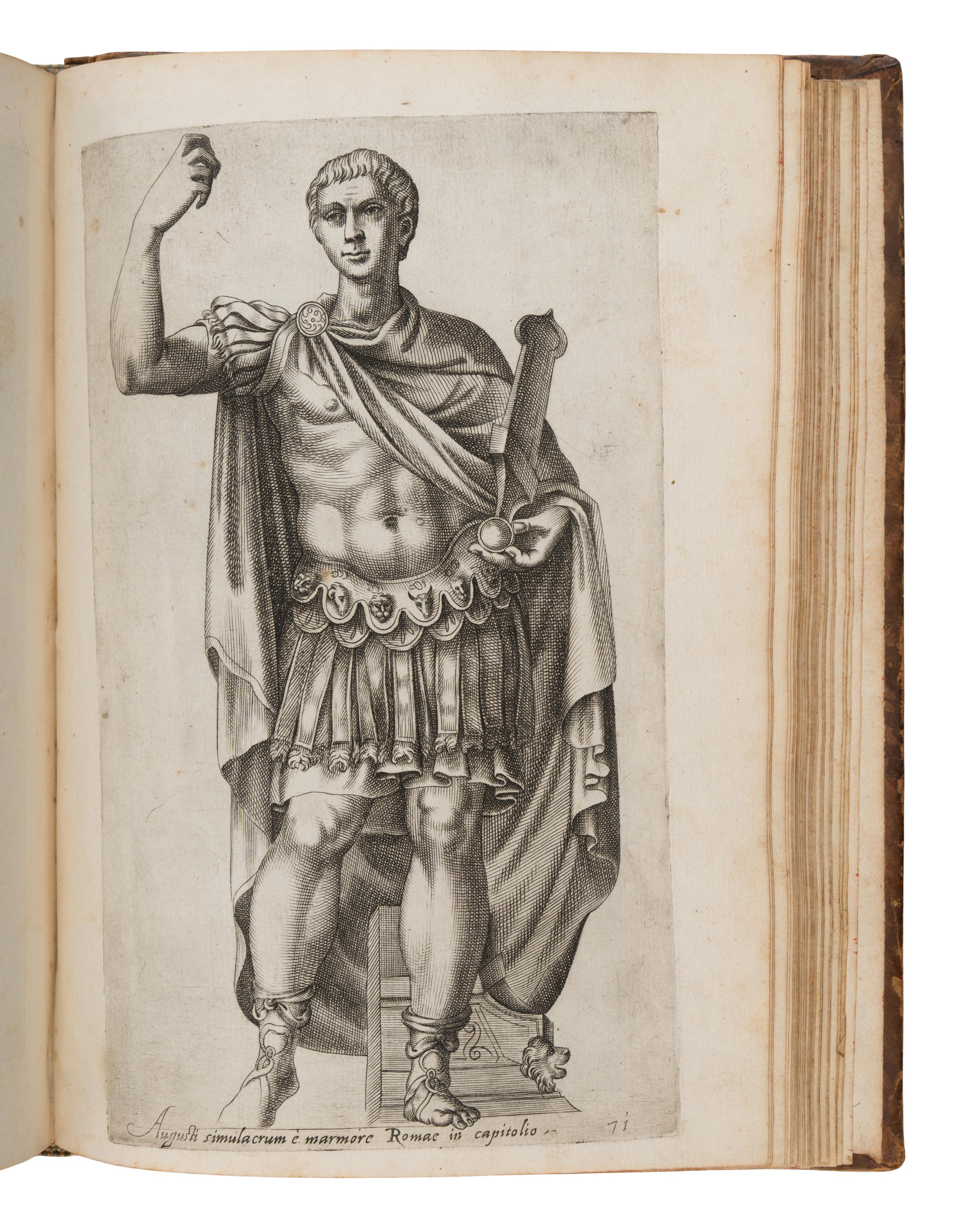 Cavalieri, Giovanni Battista de (1525-1601). Antiquarum statuarum urbis Romae primus et secundus liber... Io. Baptista de Cavaleriis authore . N.p, n.p., n.d. [Rome, before 1584].
