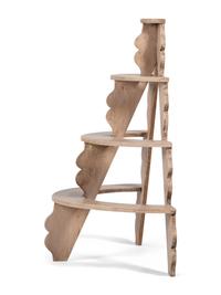 A Country Paint Decorated Pine Four-Tier Shelf
