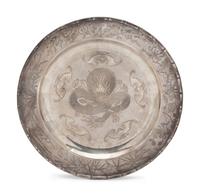 A Chinese Export Silver Plate