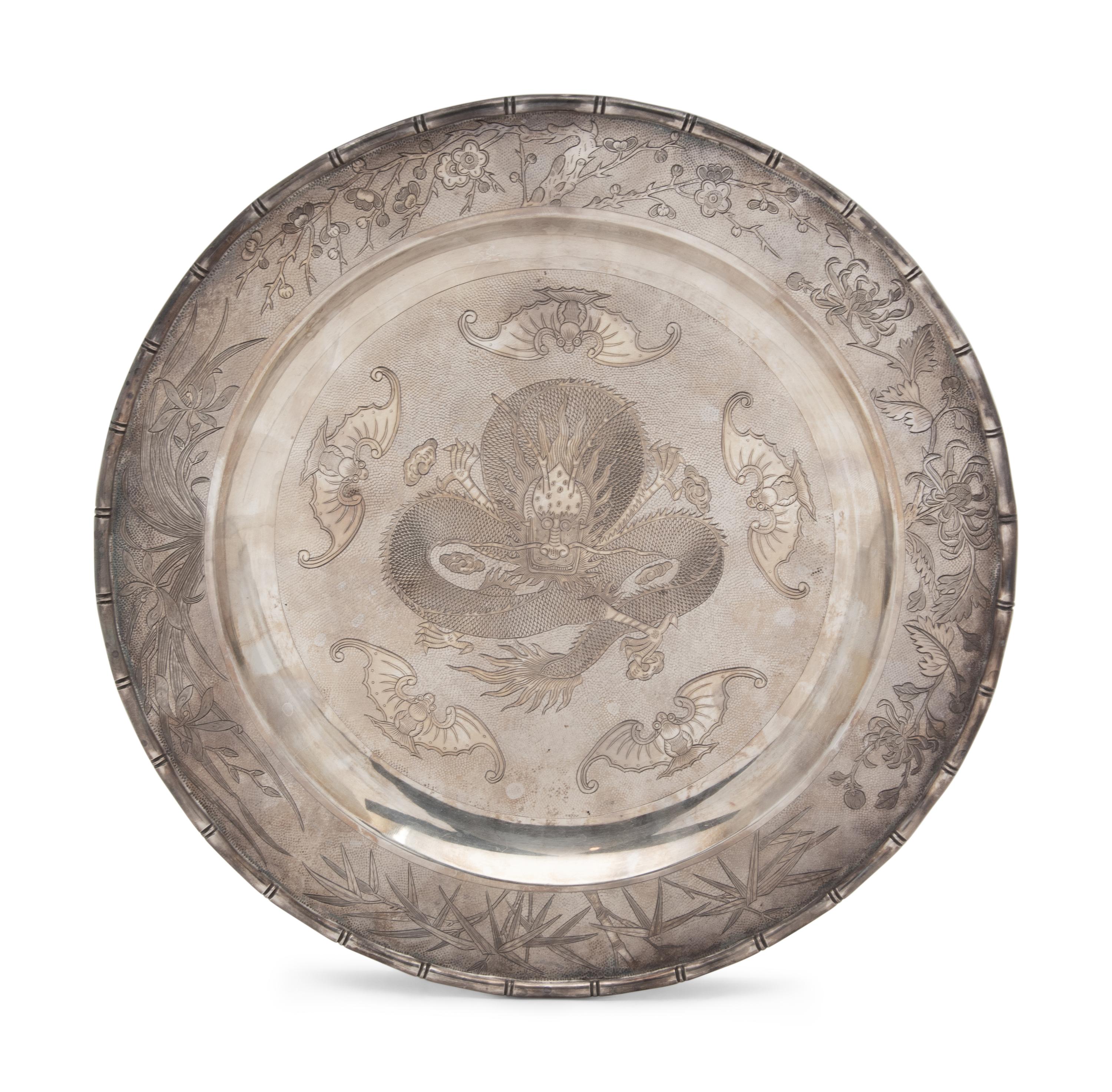 A Chinese Export Silver Plate