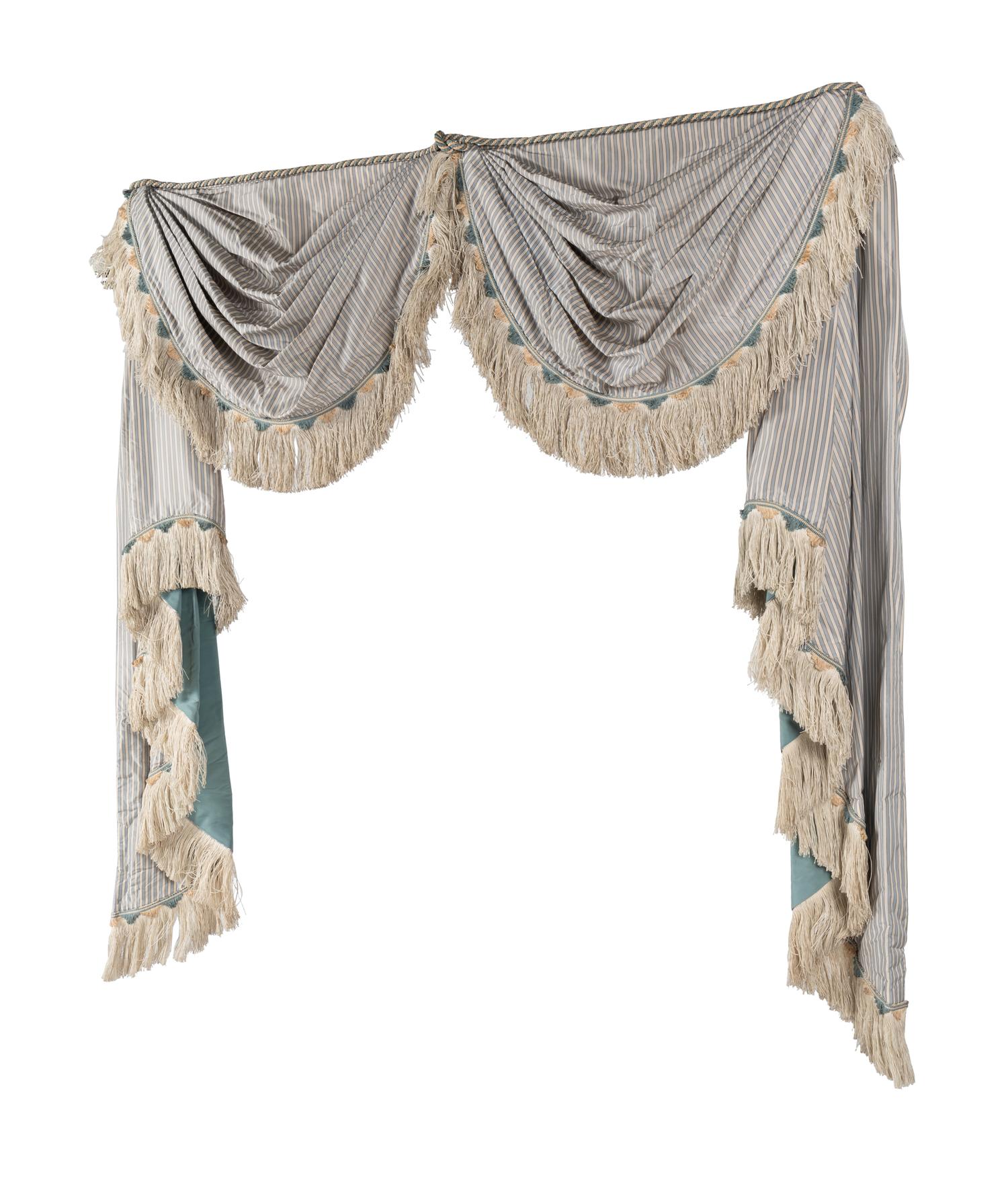 A Set of Three Drapery Valances