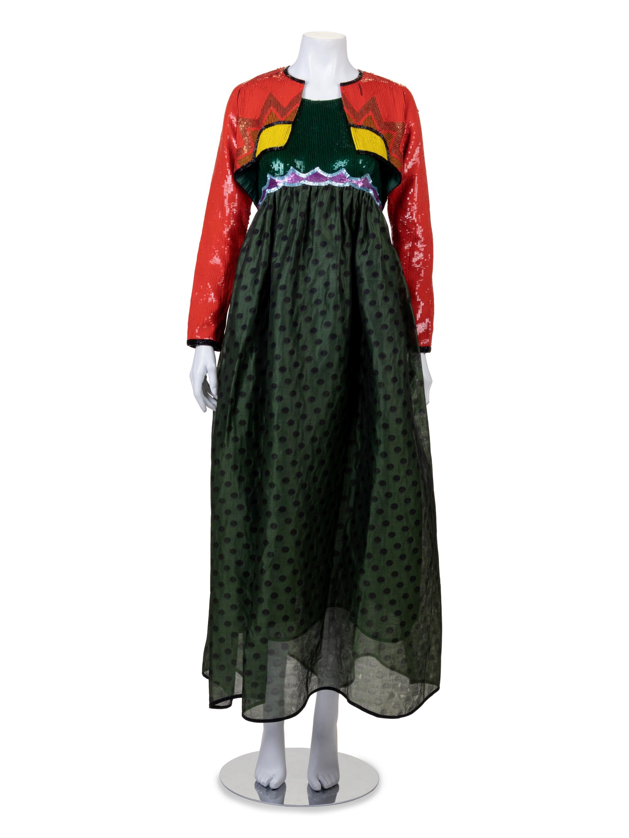 Geoffrey Beene Dress with Sequined Bolero, Fall 1988