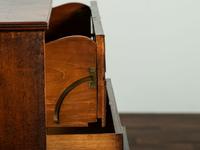 A George III Figured Mahogany Secretary Bookcase