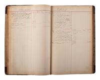 [NATIVE AMERICAN] -- [OKLAHOMA TERRITORY]. Manuscript ledger from trading post at Cloud Chief, Oklahoma Territory, with detailed purchase records for members of the Cheyenne and Arapaho Tribe, ca 1903-1904.