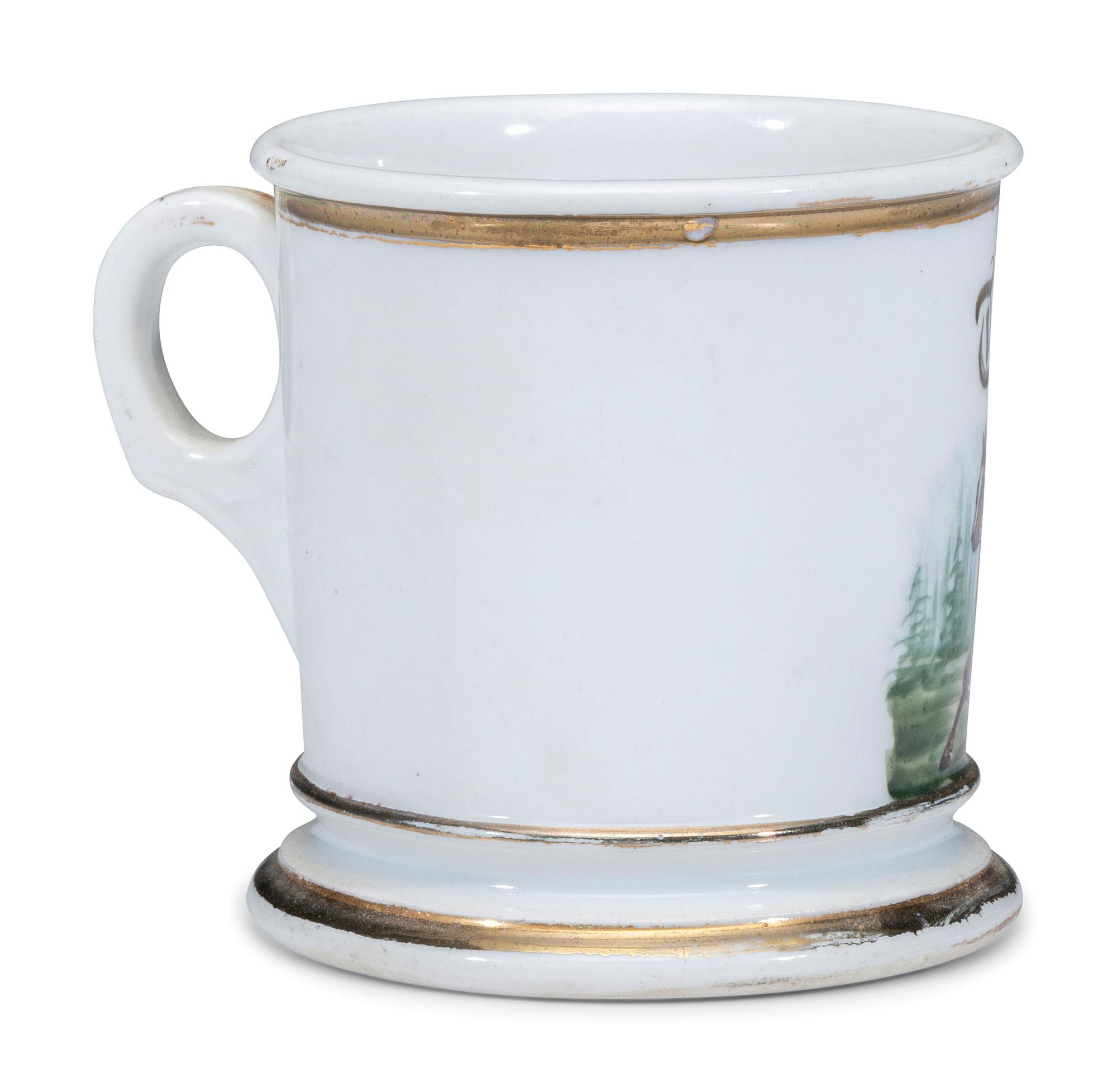 An Electrician's Porcelain Occupational Shaving Mug