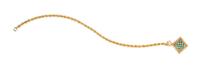 A Collection of 14 Karat Yellow Gold and Turquoise Jewelry, 9.90 dwts.