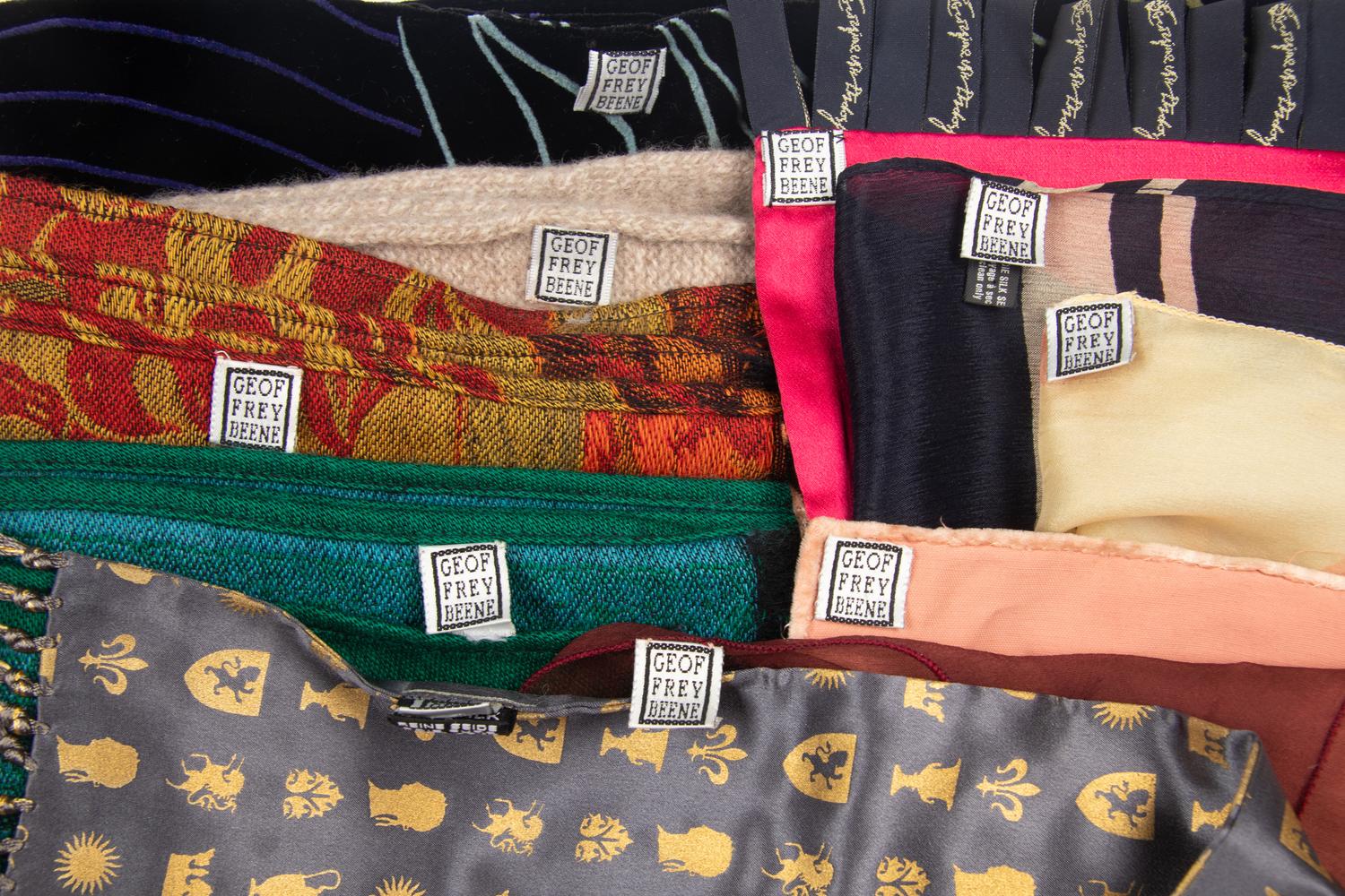 Fourteen Geoffrey Beene Scarves