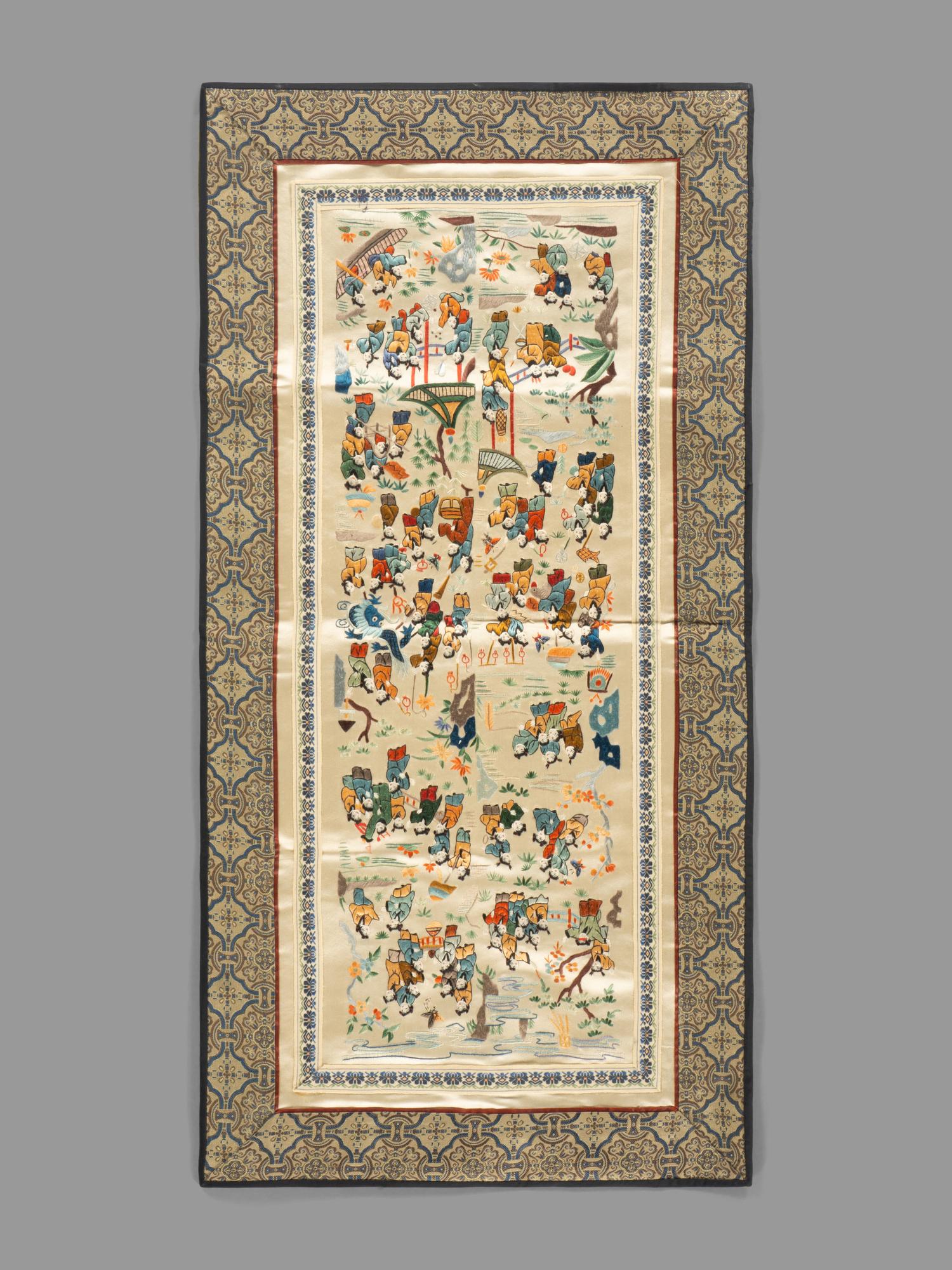 18 Chinese Embroidered Silk Textiles