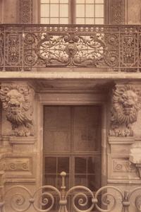 A pair of photographs ( Balcon, Louvre; Ancien Monastère des Bénédictins anglais, 269 rue Saint-Jacques )