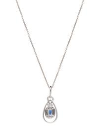 SAPPHIRE AND DIAMOND PENDANT/NECKLACE