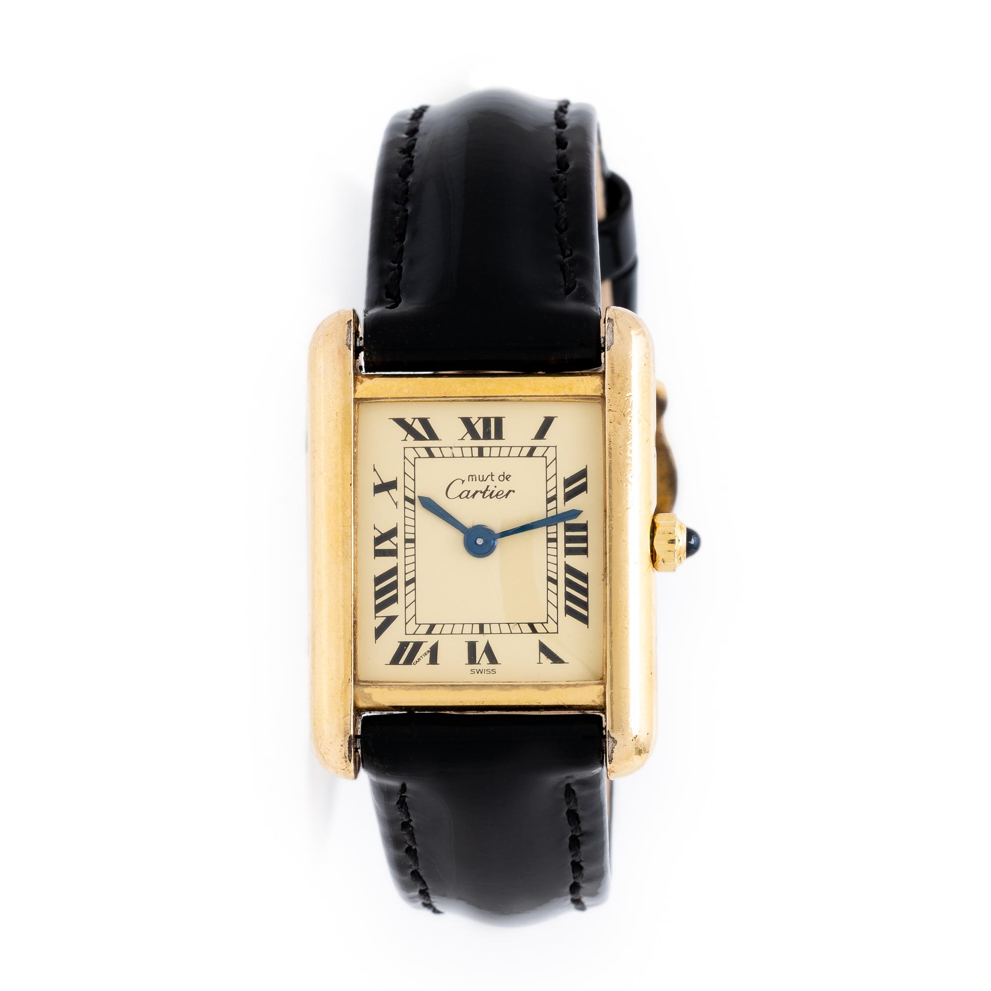 Cartier, Ref. 366001, 'Must de Cartier' Vermeil Tank Watch