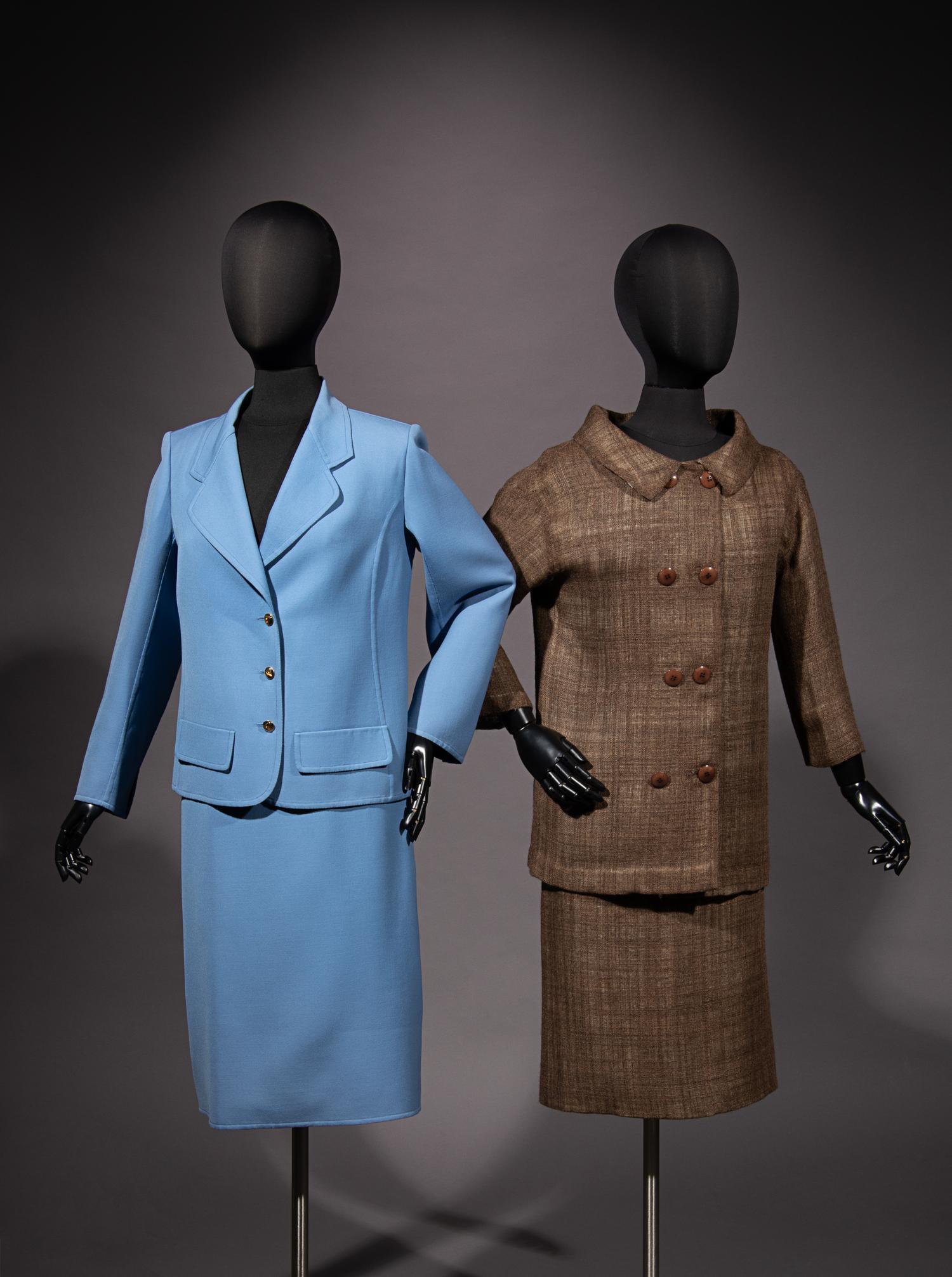 Two Haute Couture Skirt Suits: One Philippe Venet and One Grès, 1970-80s