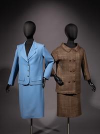 Two Haute Couture Skirt Suits: One Philippe Venet and One Grès, 1970-80s