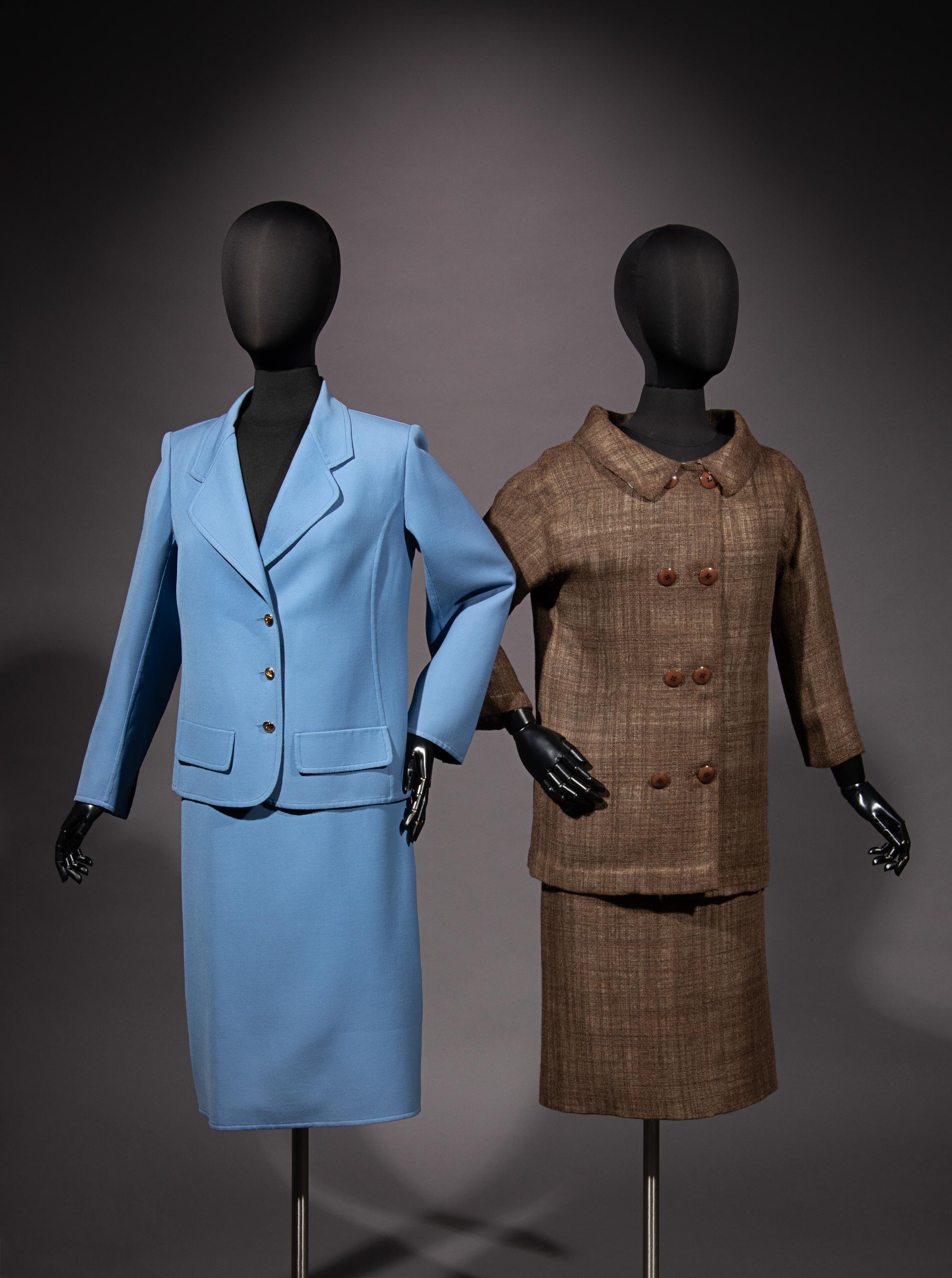 Two Haute Couture Skirt Suits: One Philippe Venet and One Grès, 1970-80s