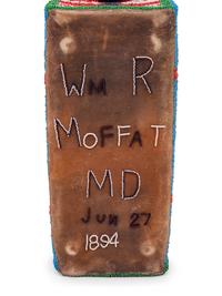 Sioux Beaded "Doctor's Bag", with American Flags and Pinto Ponies