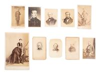 [CIVIL WAR - DEPARTMENT OF THE GULF - NAVY]. 32 CDVs of Union officers serving in the Department of the Gulf and the Navy, incl. General Edwin Griffin Beckwith and Lieutenant Joseph B. Smith, KIA aboard the frigate Congress .