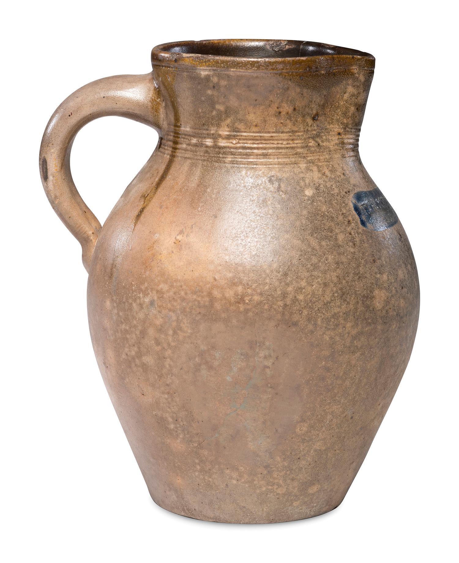 An E. H. Merrill Stoneware Pitcher