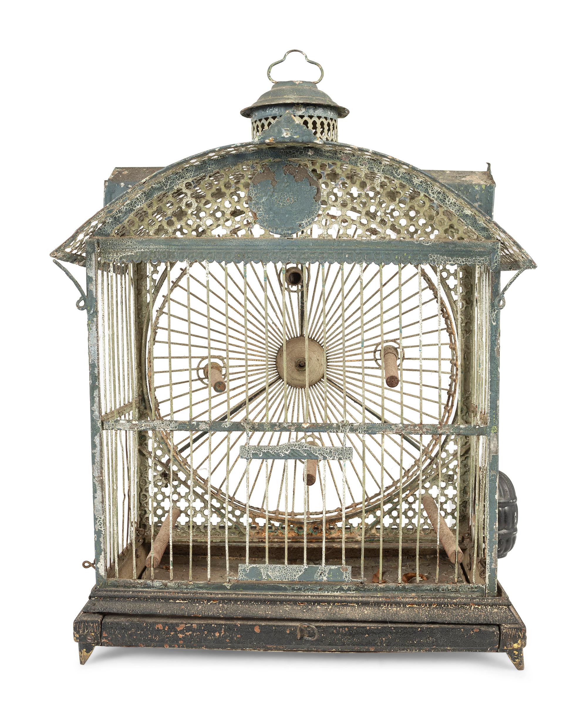 Four Architectural Bird Cages
