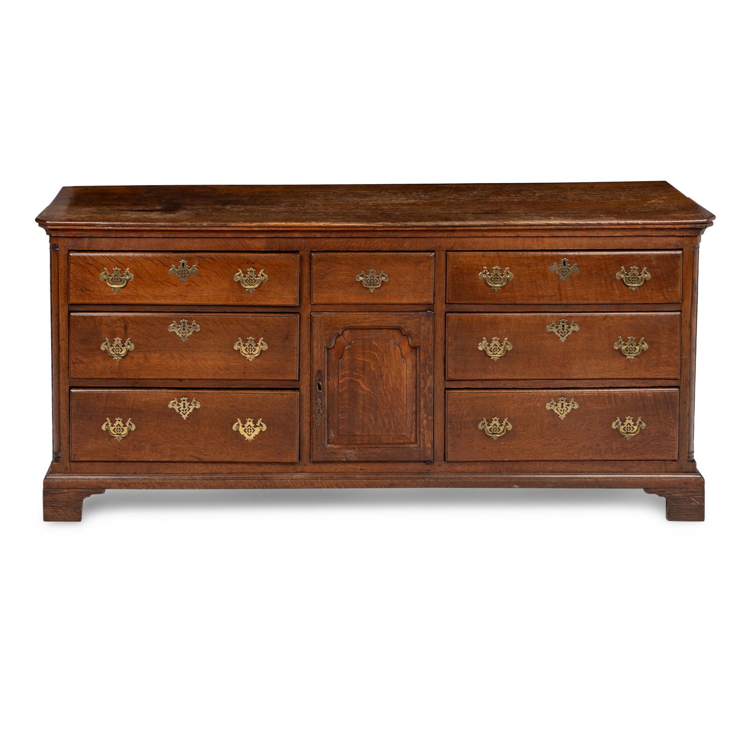 A George II Oak Dresser Cabinet