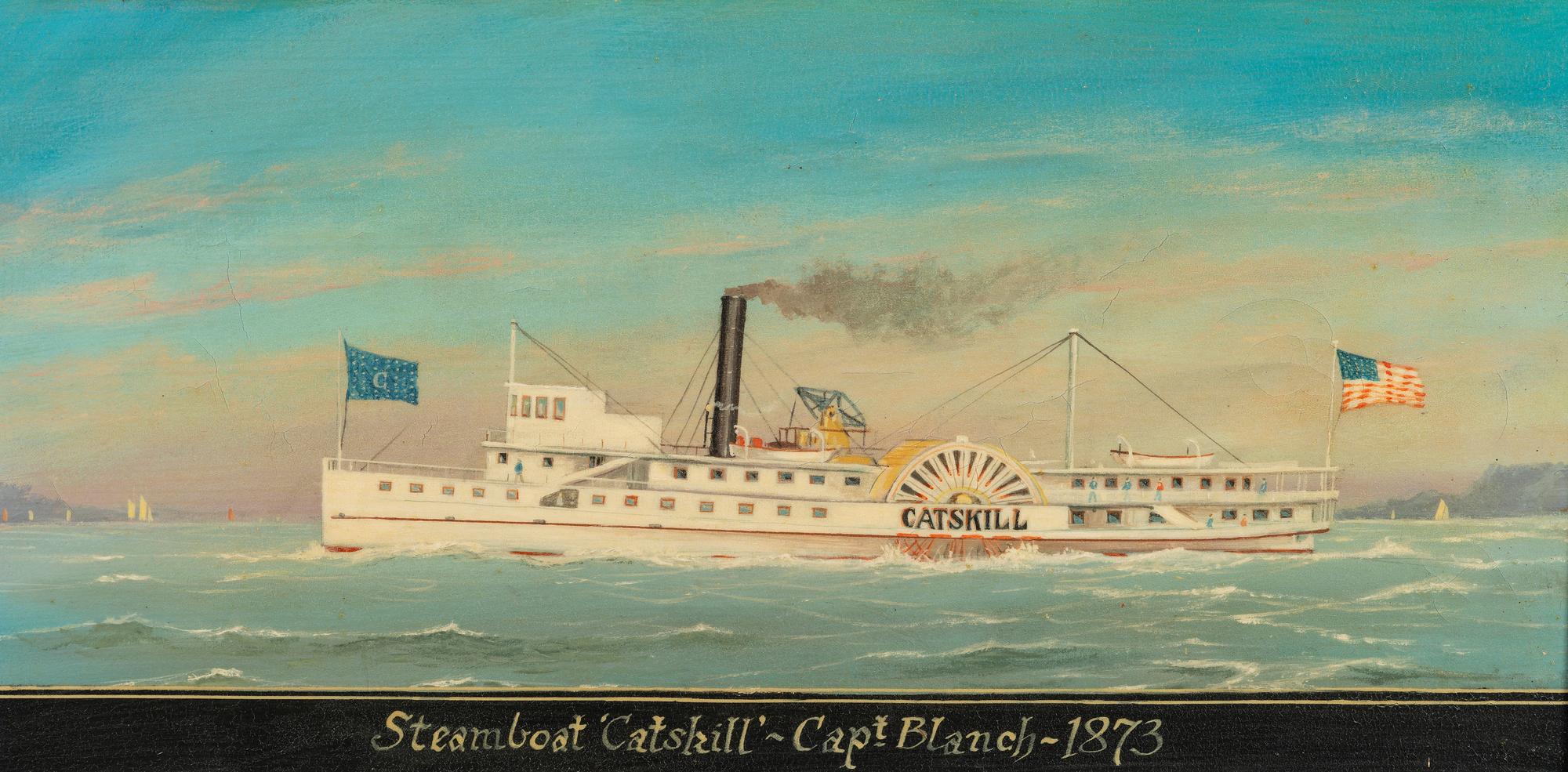 [TRANSPORTATION]. Steamboat "Catskill" - Capt. Blanch-1873.