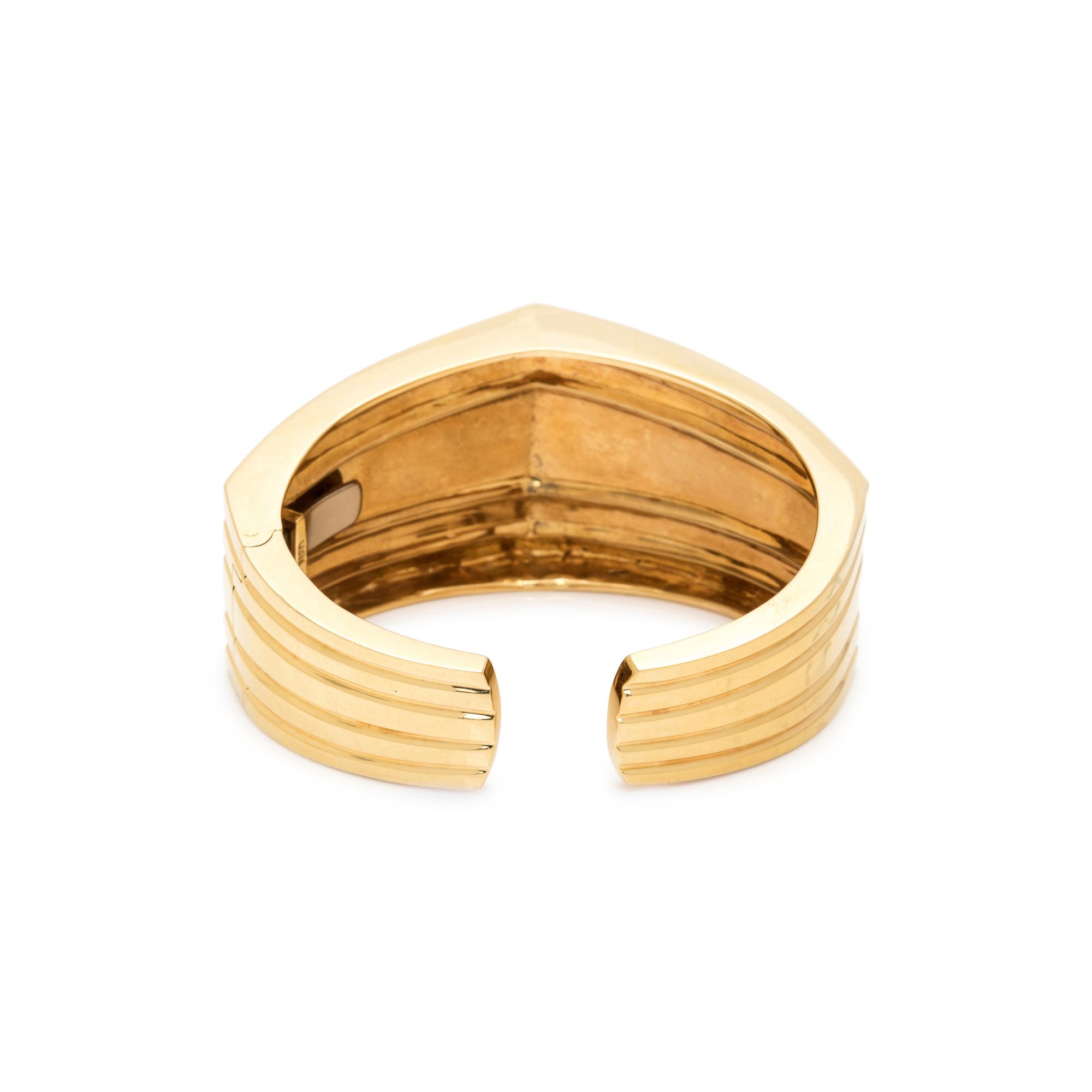YELLOW GOLD CUFF BRACELET