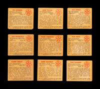 A Group of 31 Bowman and Leaf Post War Football Cards (Including Sid Luckman, Bob Waterfield and Clyde Bulldog Turner),