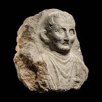 A Palmyrene Limestone Bust of a Man