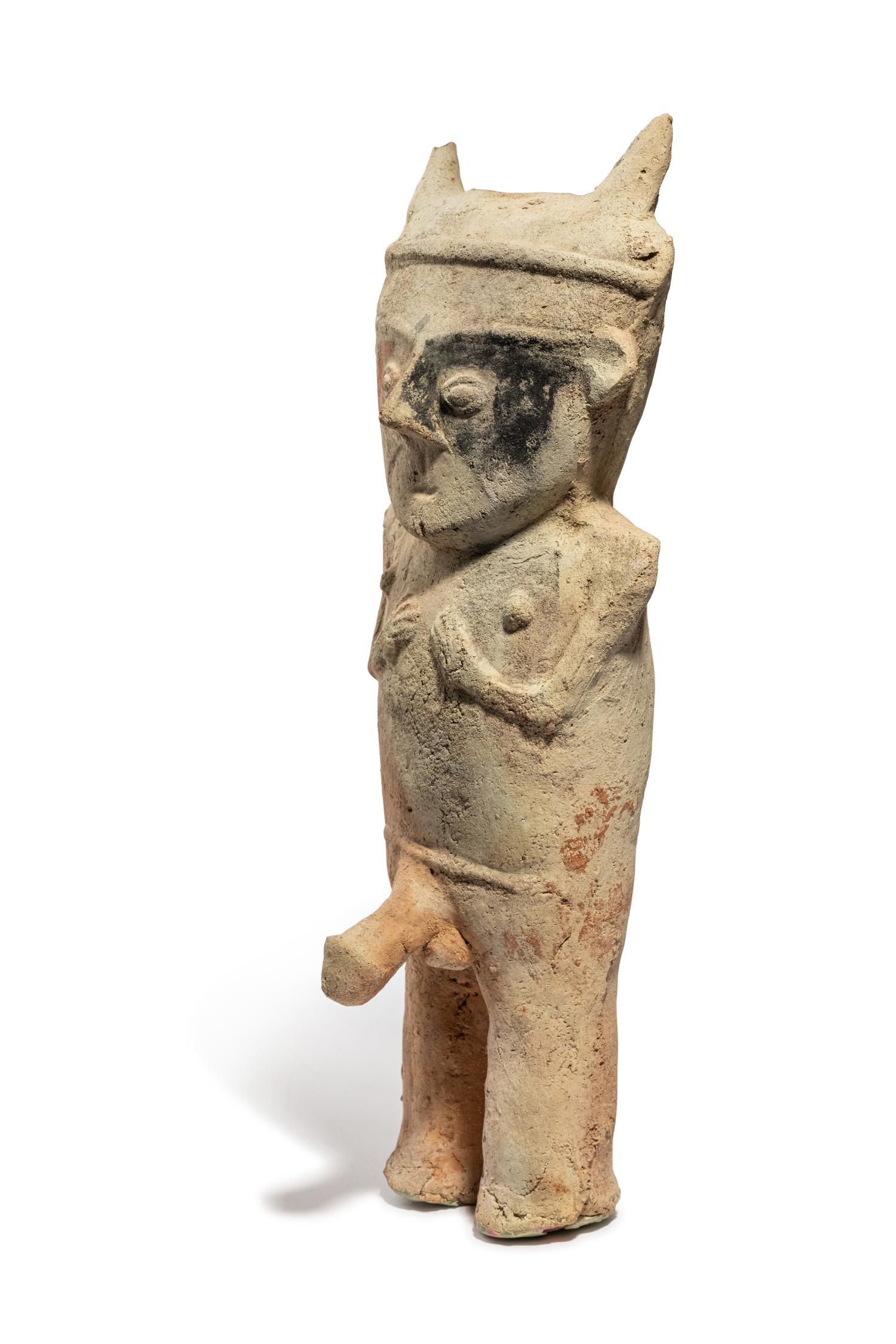 A Chancay Masked Erotic Figure