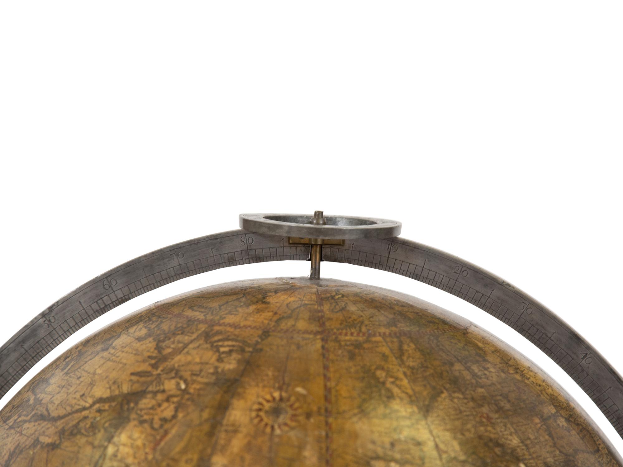 A Pair of Continental Terrestrial and Celestial 17-inch Library Globes on Stands