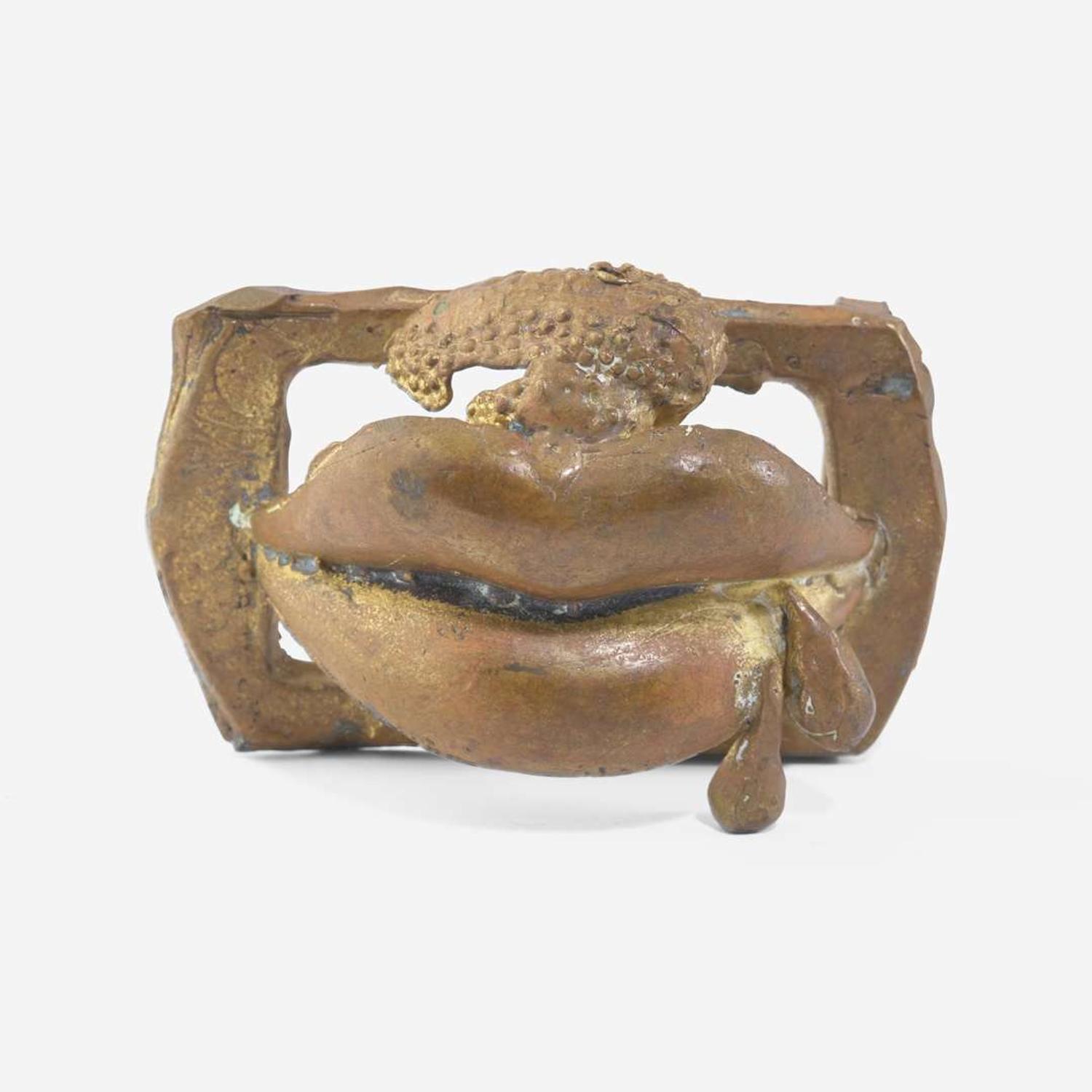Buster Simpson (American, b. 1942) Lip Belt Buckle, USA, circa 1969