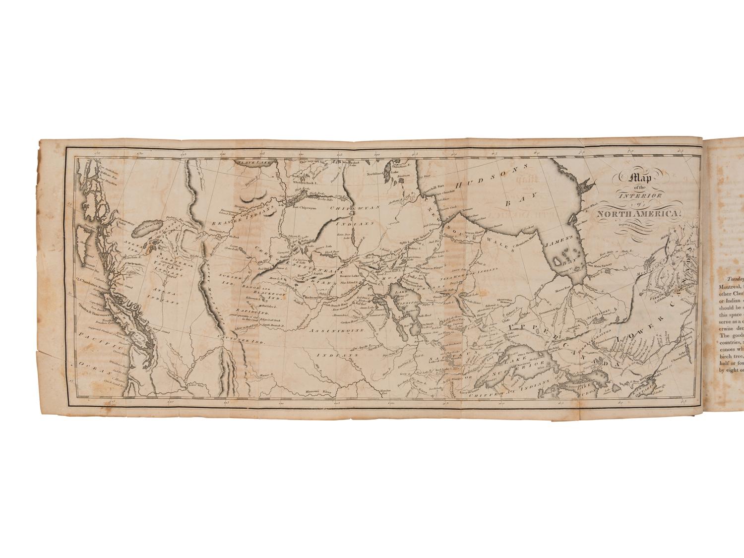 HARMON, Daniel Williams (1778-1845). A Journal of Voyages and Travels in the Interiour of North America . Andover: Flagg and Gould, 1820.