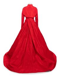 Fendi Red Evening Dress with Bolero, 1980-90s
