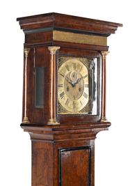 A William and Mary Burl Walnut Longcase Clock