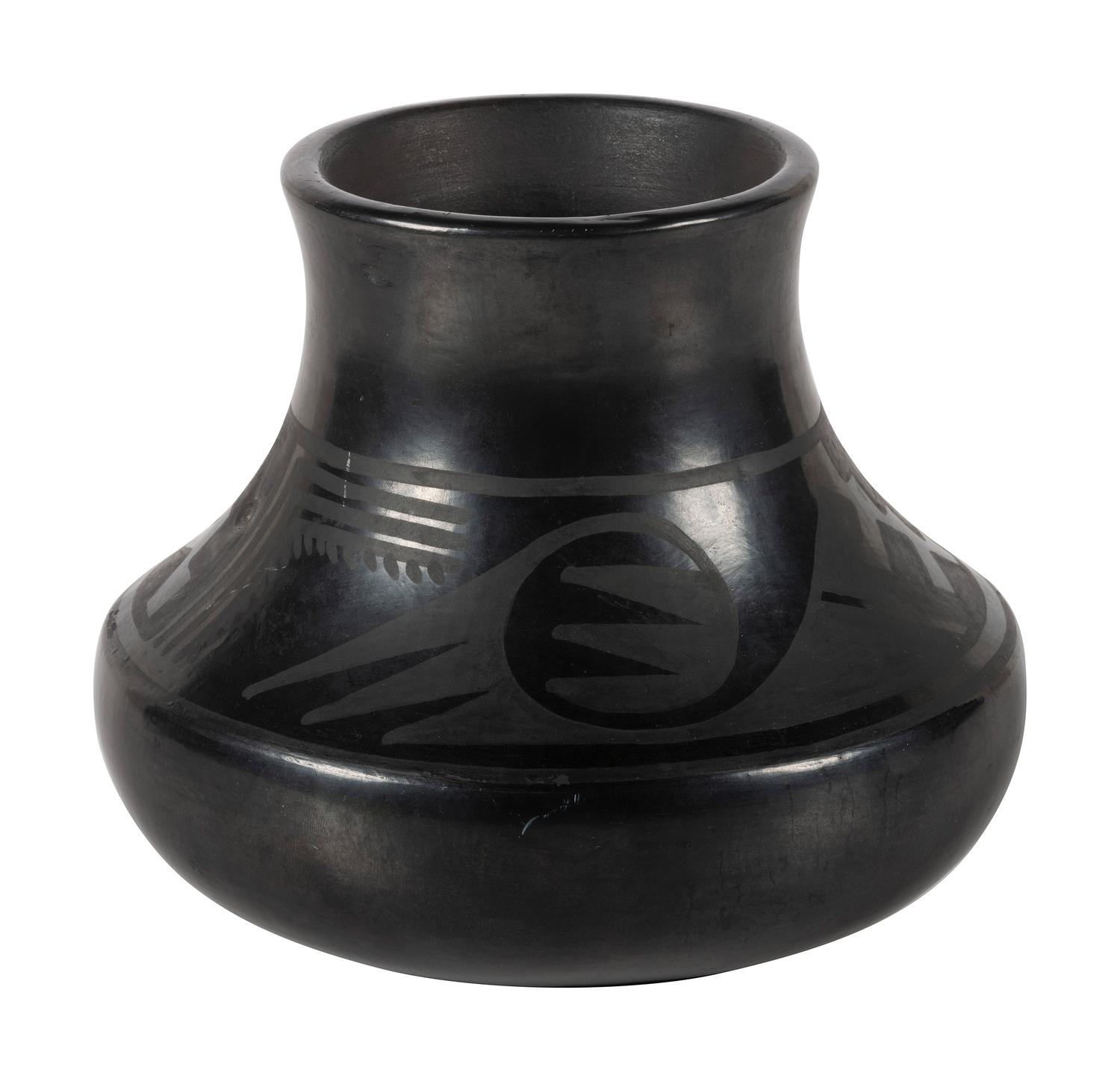 Blackware Pottery Jar