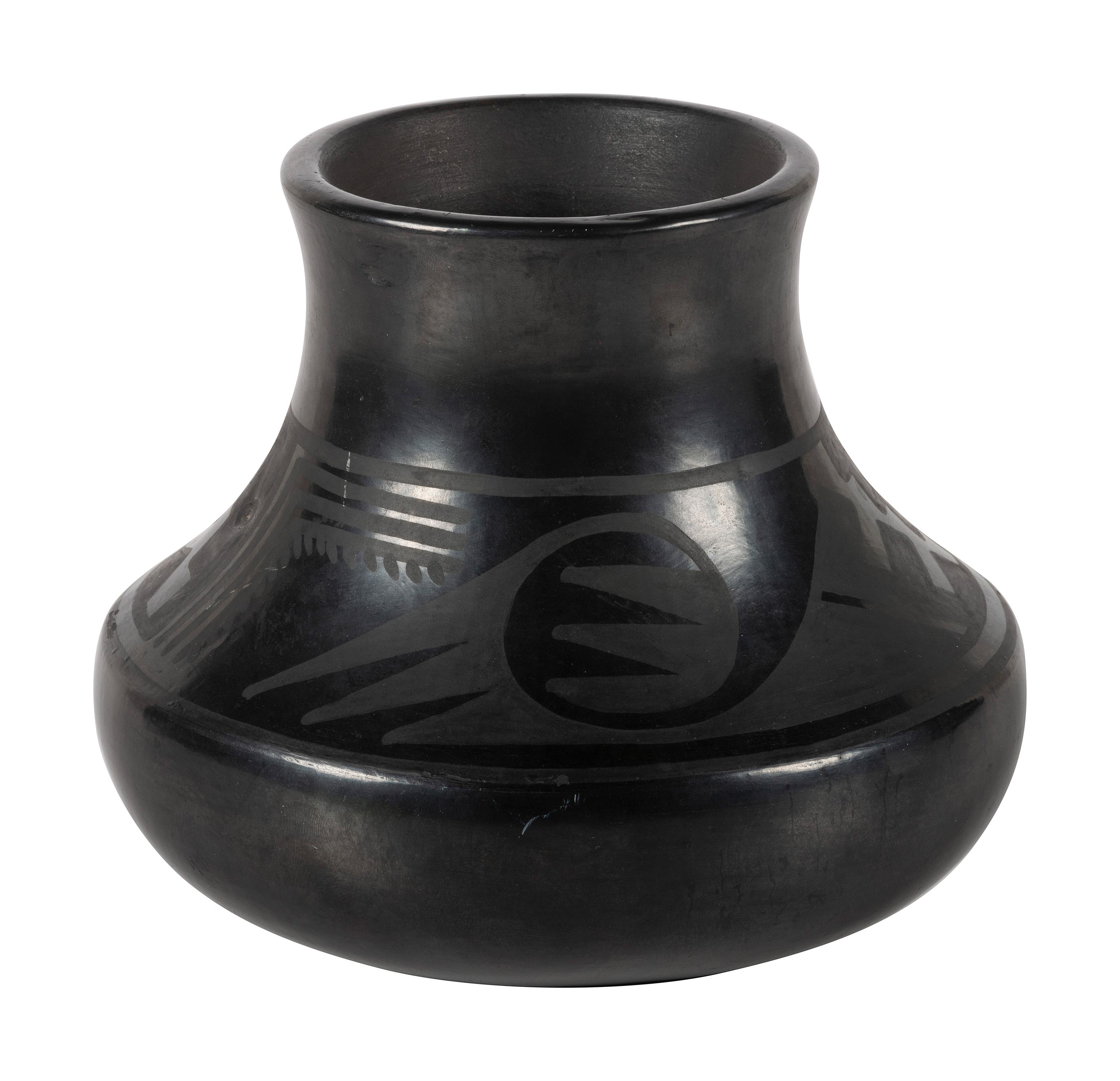 Blackware Pottery Jar