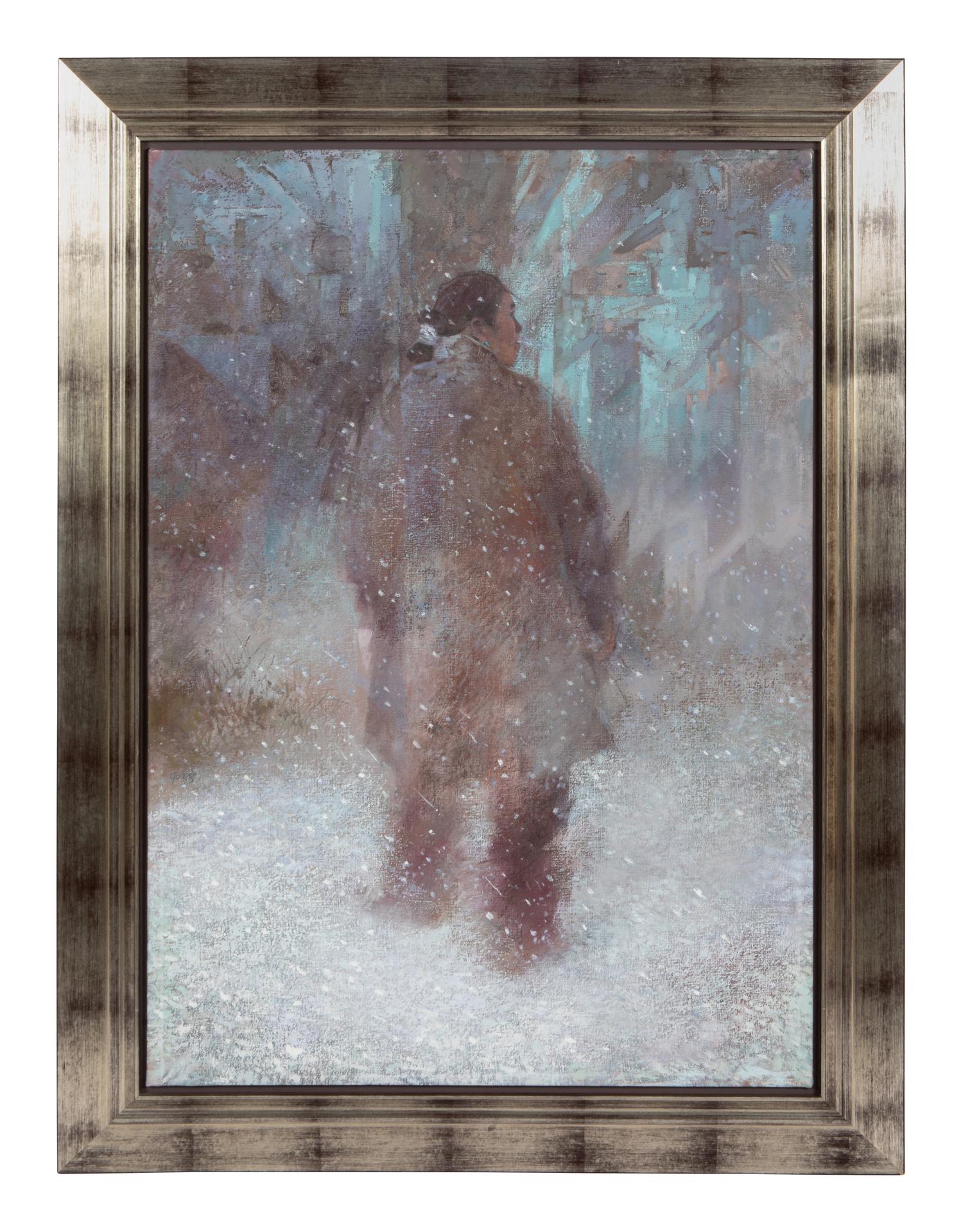 Figure in a Blizzard
