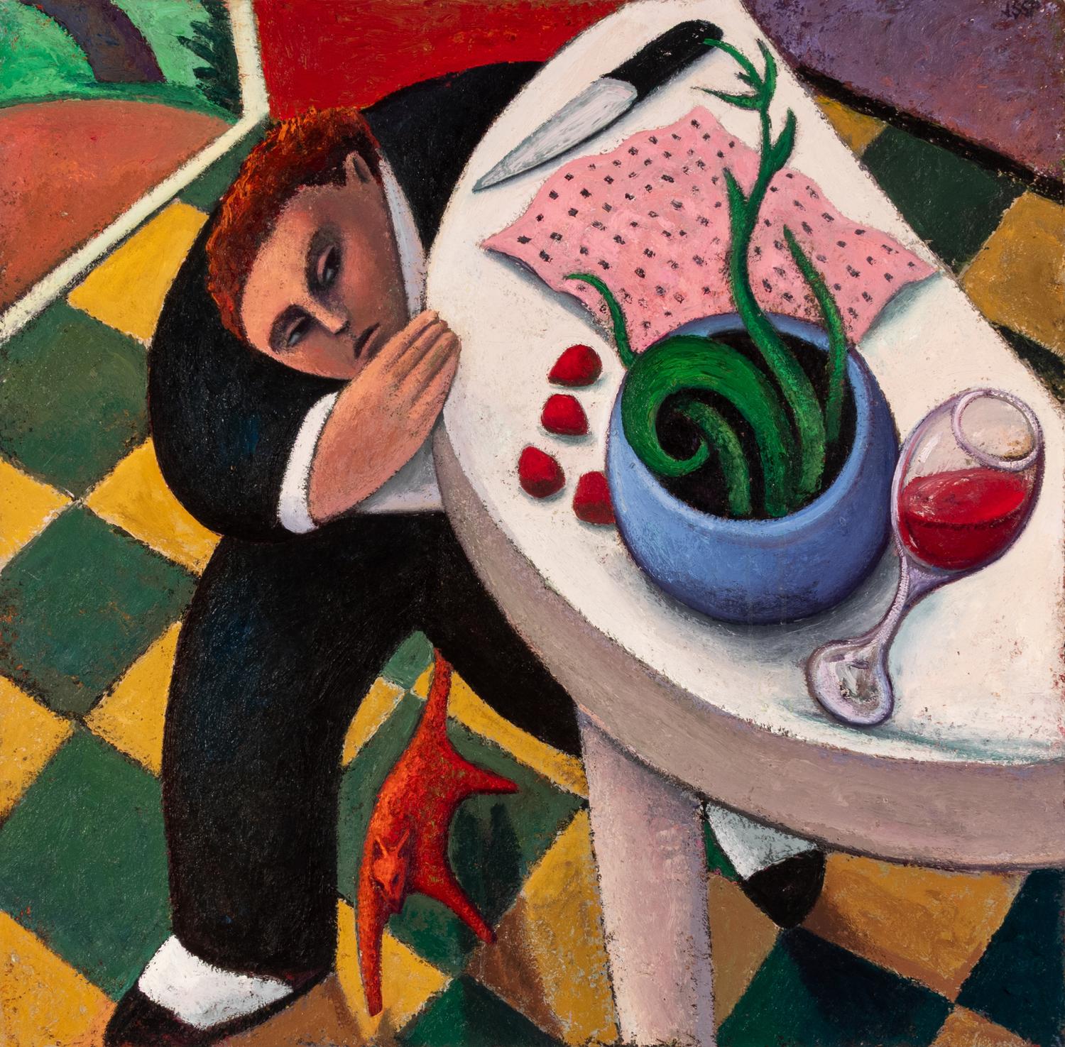 Robert Jessup (American, b. 1952) — Stealing Half the Table , 1985